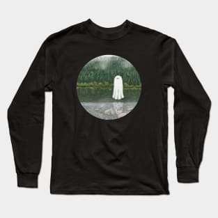 Haunted ghost lake circle Long Sleeve T-Shirt